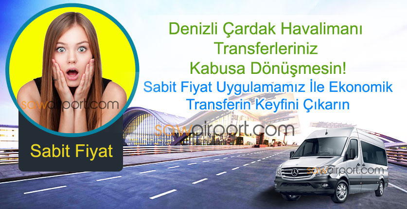 Denizli Çardak Havalimanı Transfer Karşılama Hizmeti
